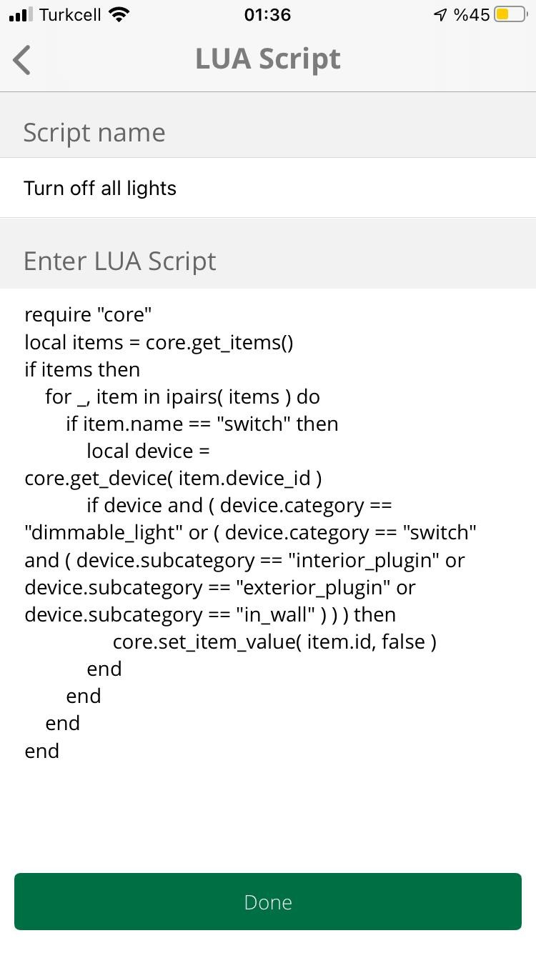 You can now use Lua code in Ezlo scenes How to Examples Official