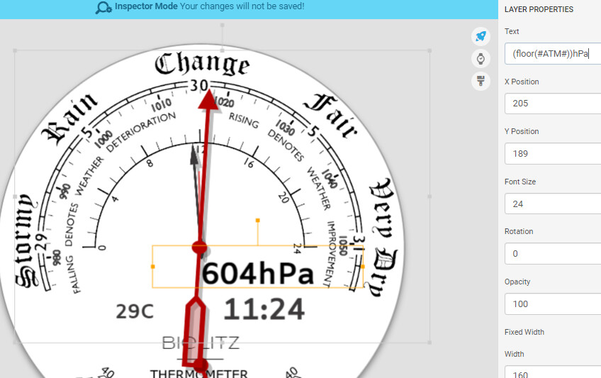 Barometer graph Watchface Design FACER Community