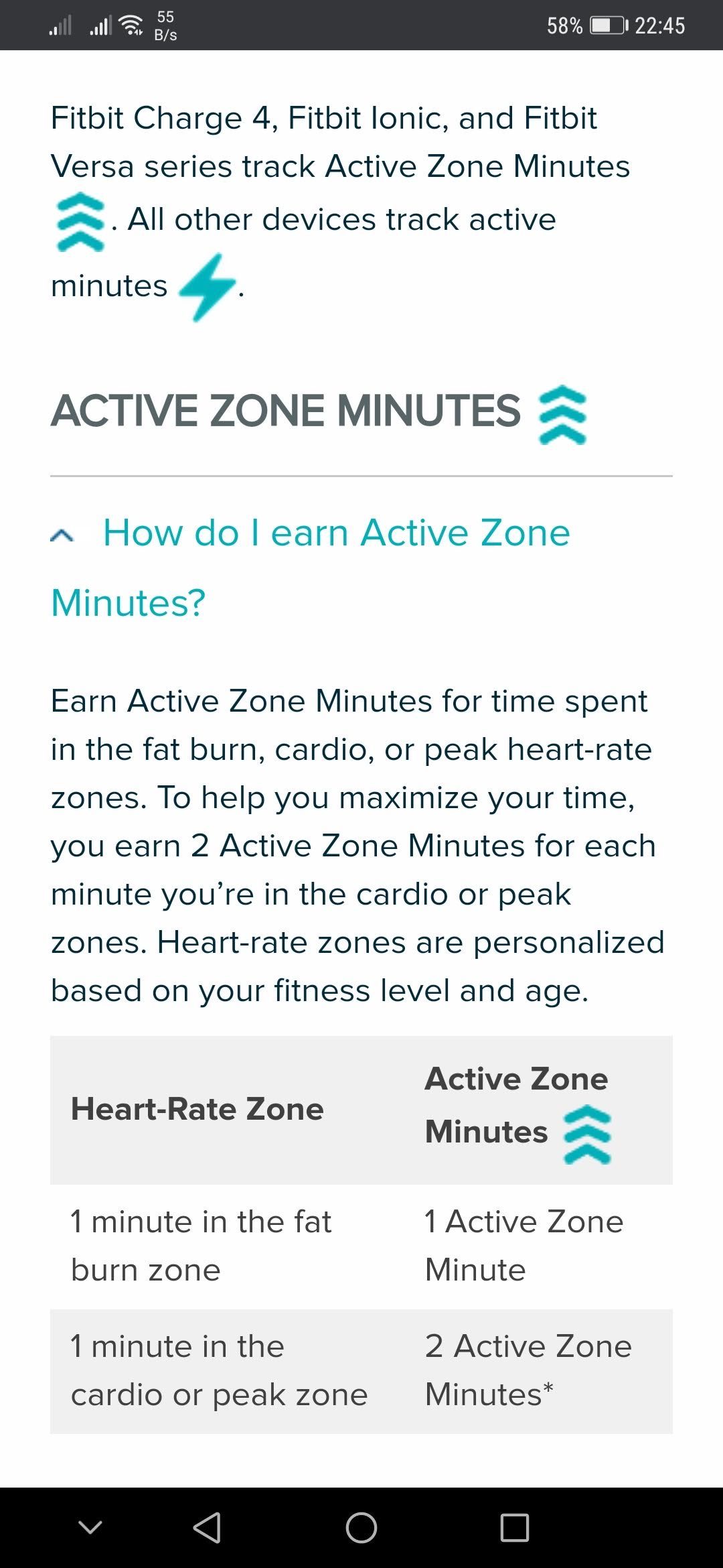 Solved Active zone minutes in my clock face? Fitbit Community
