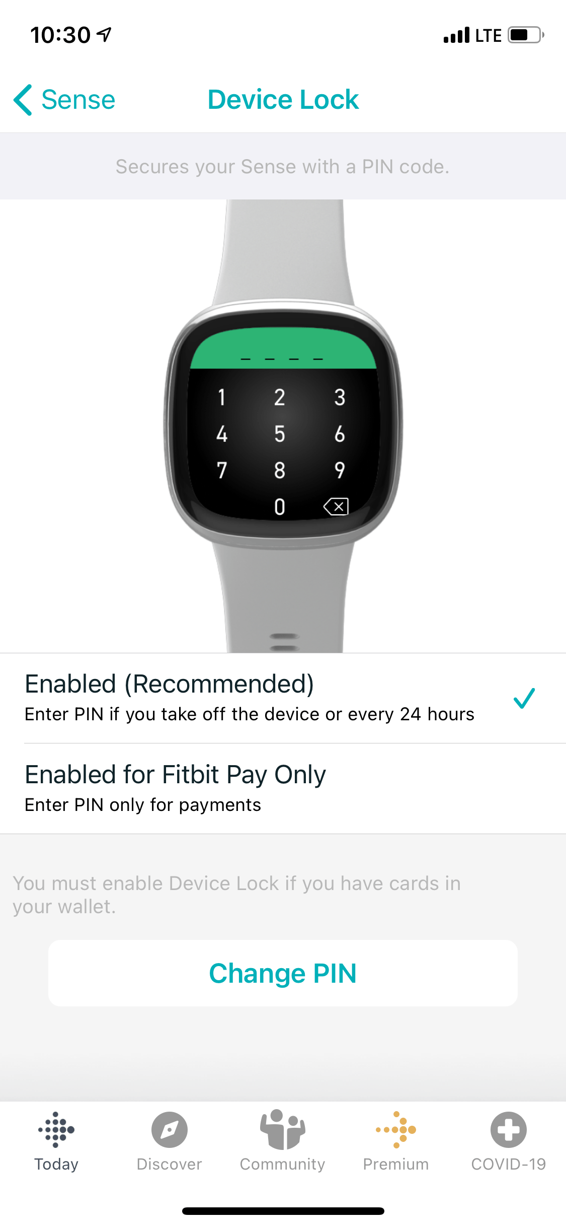 Fitbit Sense Device Lock unable to disable Fitbit Community(03)