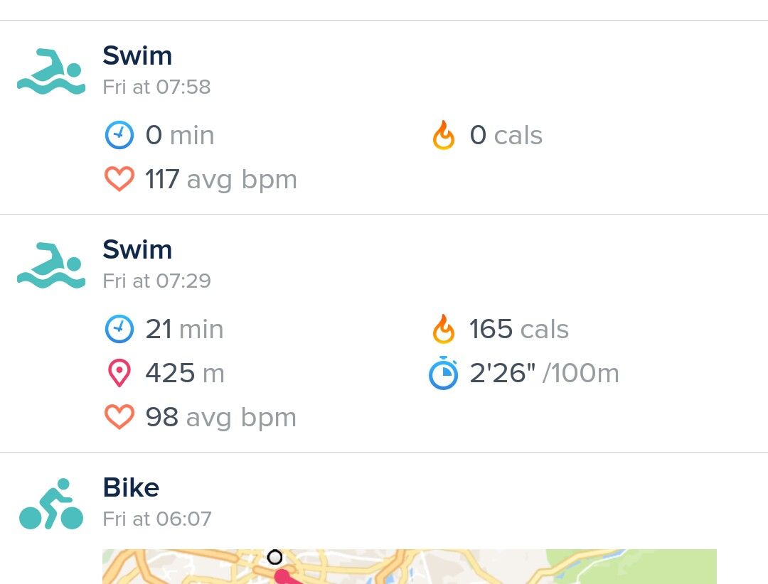 Swimming, Heart Rate data collection Fitbit Community