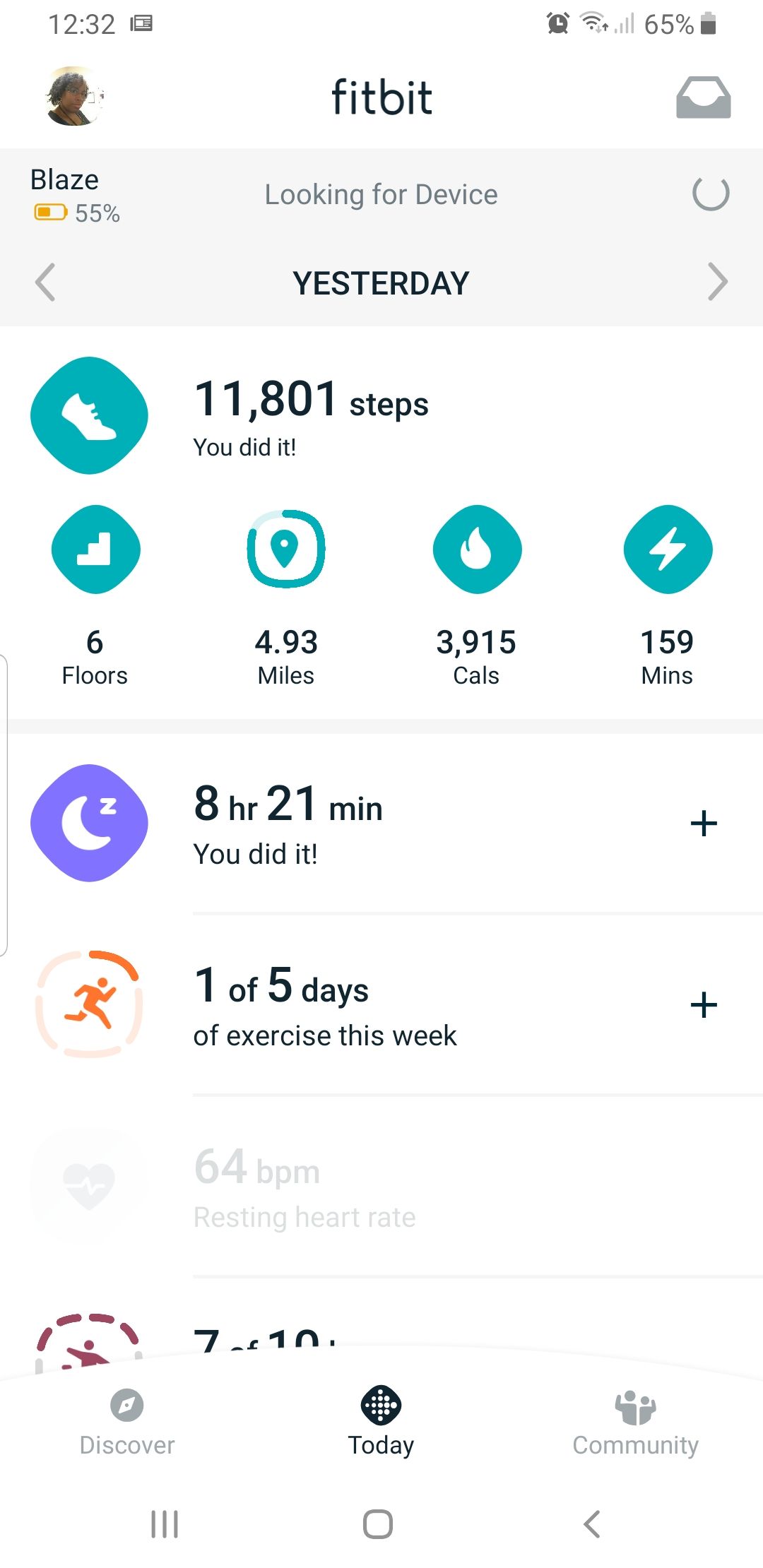Solved Fitbit app new Dashboard Android Page 20 Fitbit Community