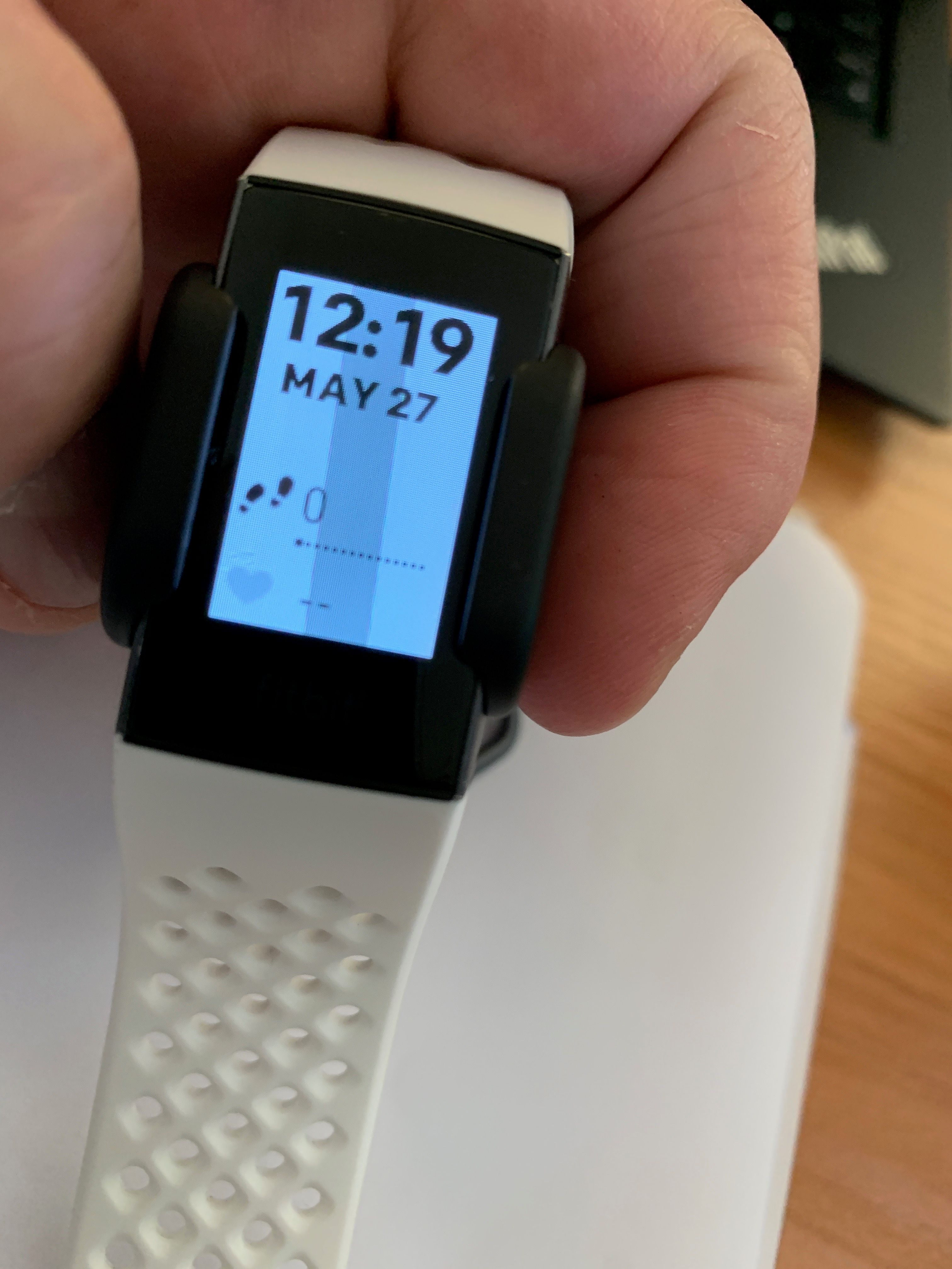 Solved Charge 3 has white lines across the display Fitbit Community