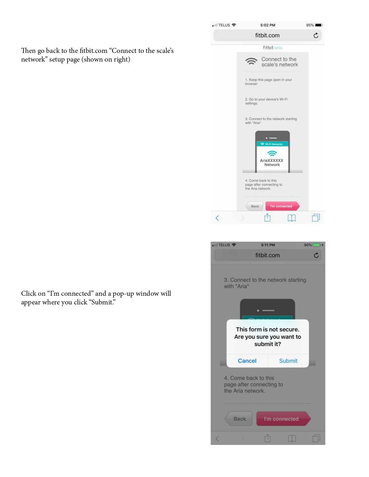 Can’t change WIFI address on Aria Fitbit Community