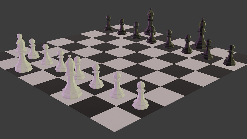 My chess set so far . . Show GameDev.tv