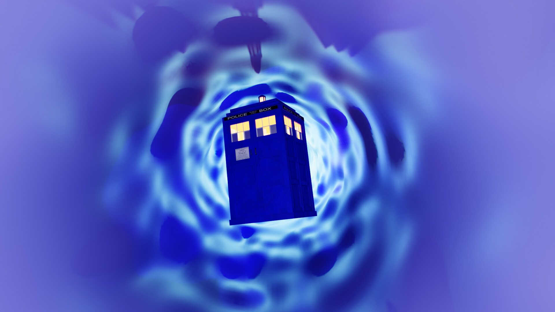 The Tardis in the Time Vortex Show GameDev.tv