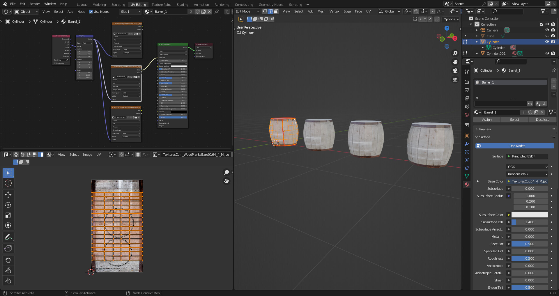 Complete Blender Creator, problems with UVmapping tutorial Ask