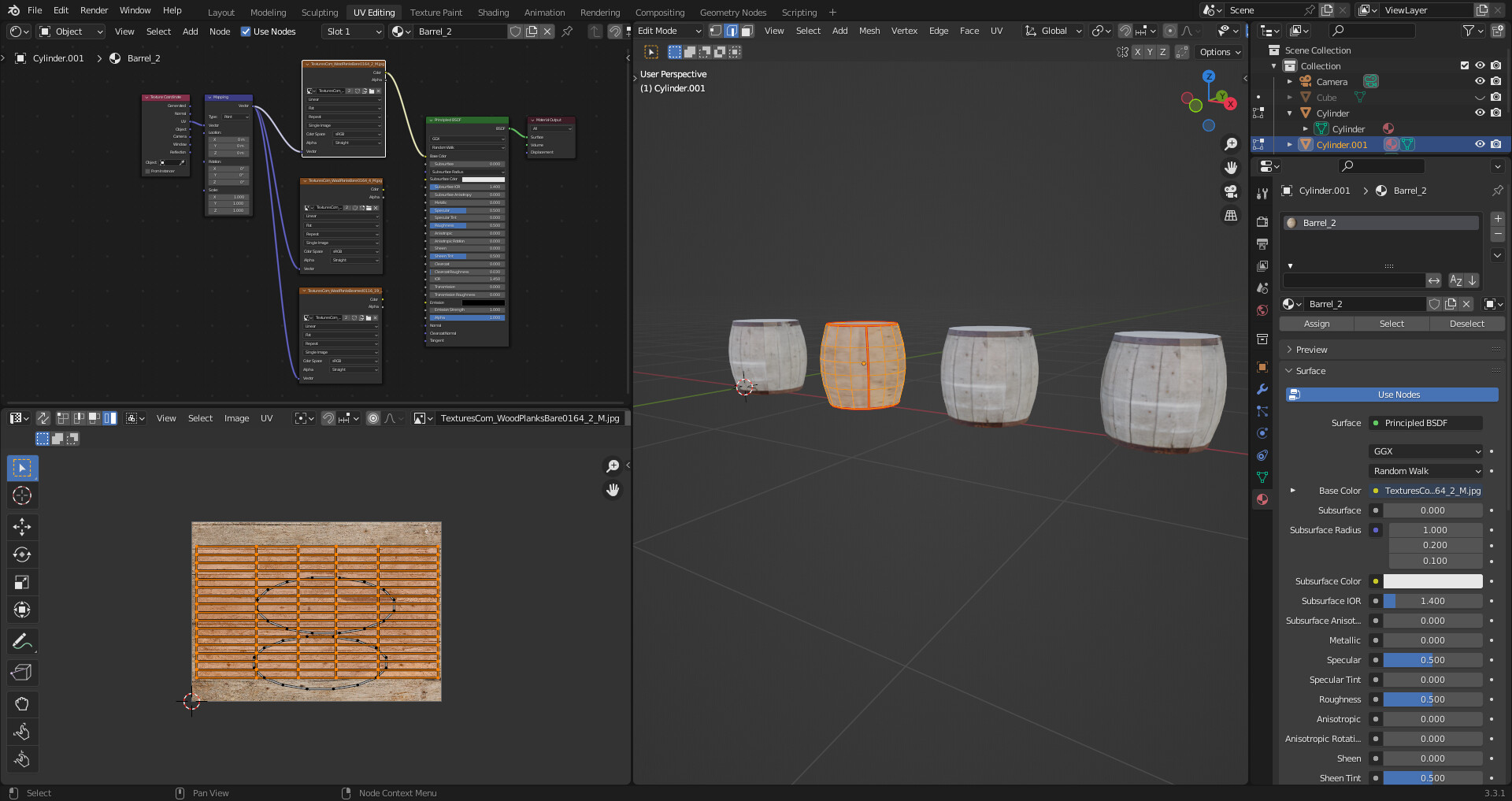 Complete Blender Creator, problems with UVmapping tutorial Ask