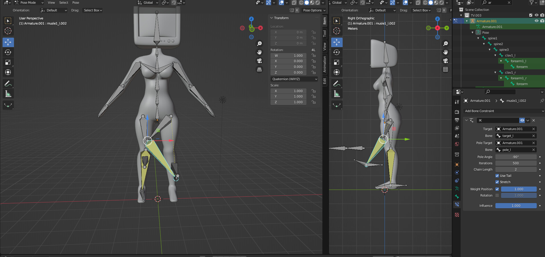 Blender course IK legs rig bends wrong way Ask GameDev.tv