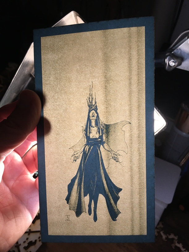 Engraved cardstock fun times Made on a Owners Forum