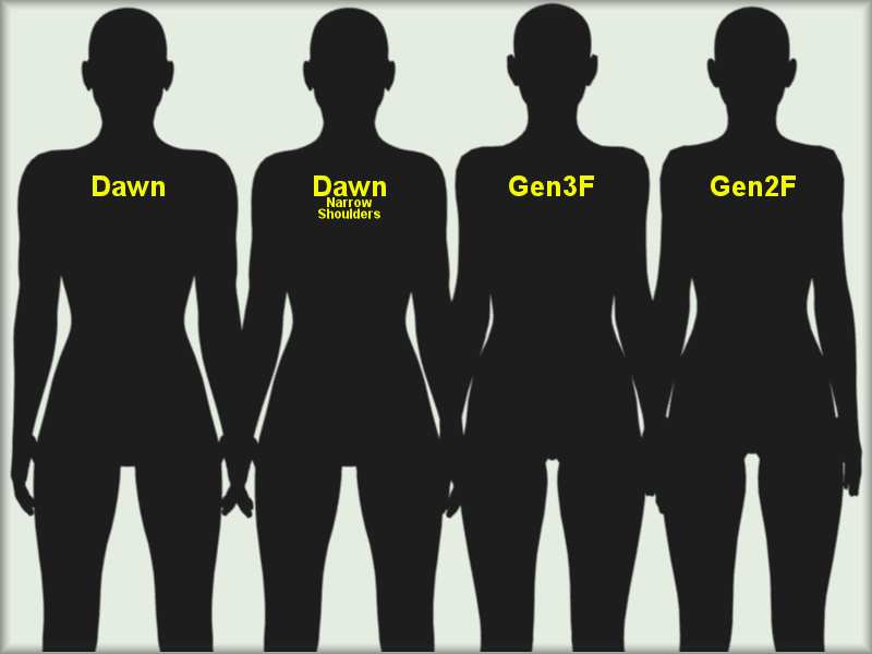 RELEASED Narrow Shoulders for Dawn HiveWire 3D Community