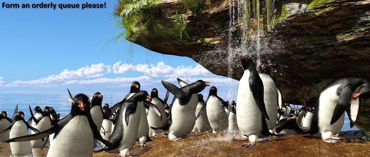 Form An Orderly Queue Please! By Szark HiveWire 3D Community