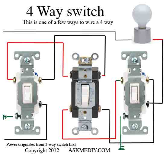 Automating a 3way / 4way / 3way switch wiring without neutral line