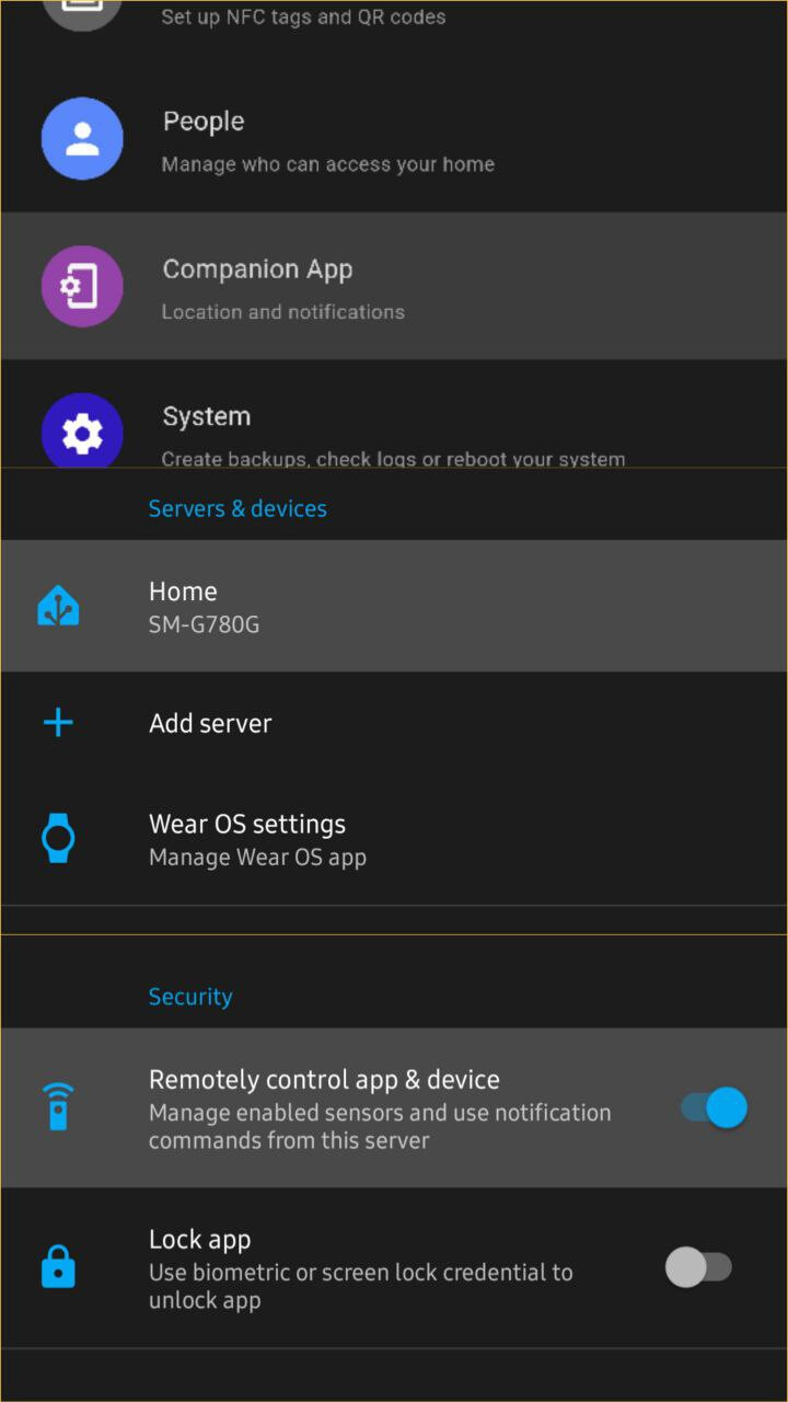 Screen Lock (>15min) Notification commands not working Home