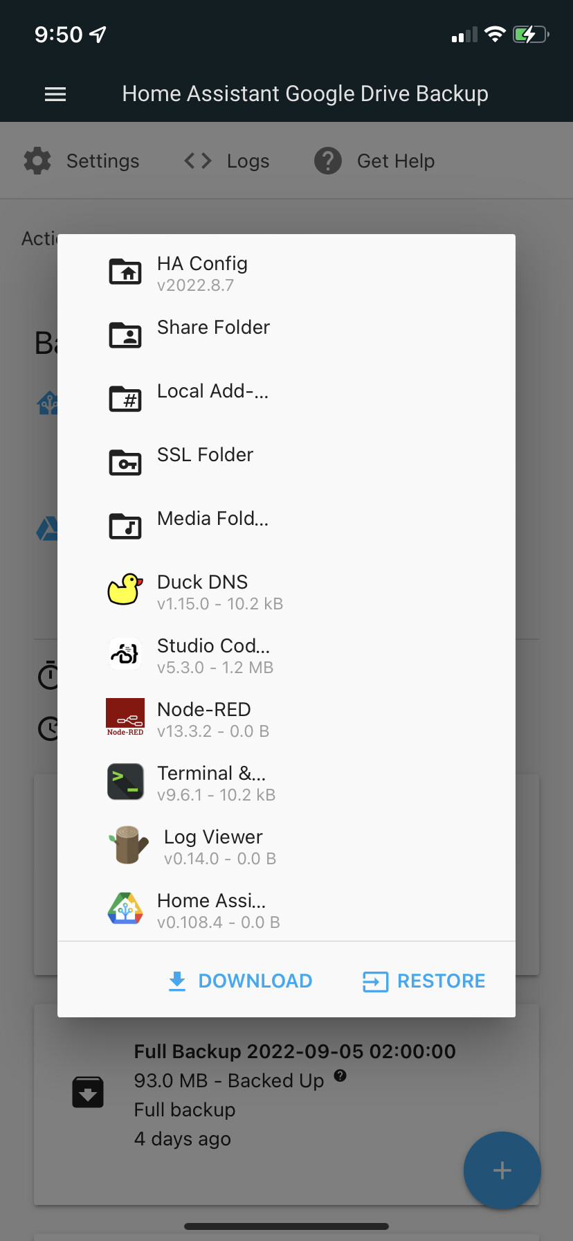 Automated Backup, NodeRed 0.0B Home Assistant Community