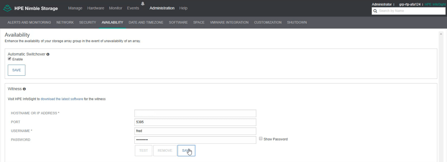 HPE Nimble Storage dHCI and Peer Persistence