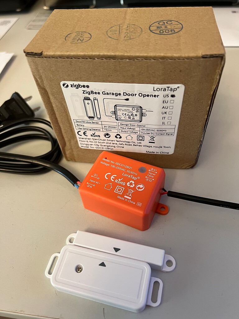 Tuya Zigbee Garage Door Opener Integrations Hubitat