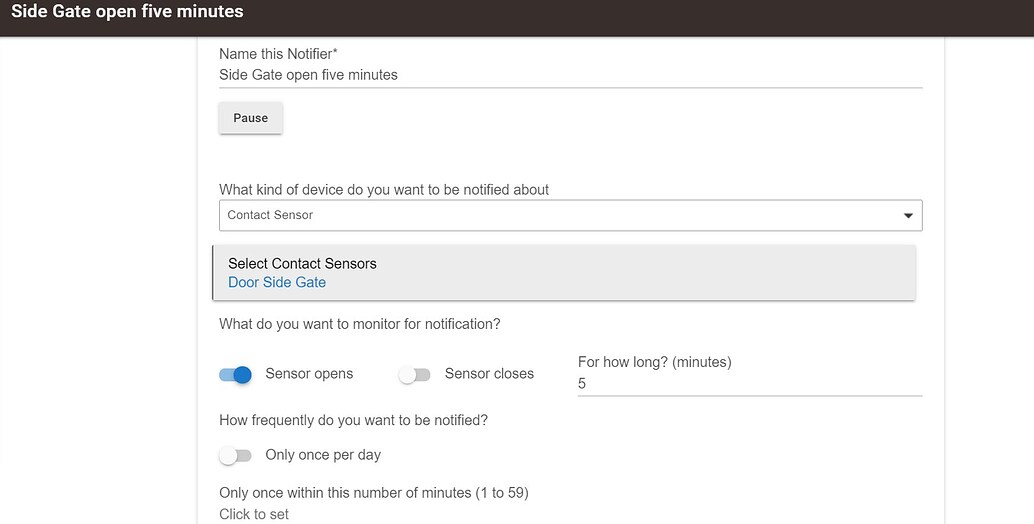 RM Notify me if Garage Door has been open for 15 mins RM Notify me if Garage Door has been open for 15 mins