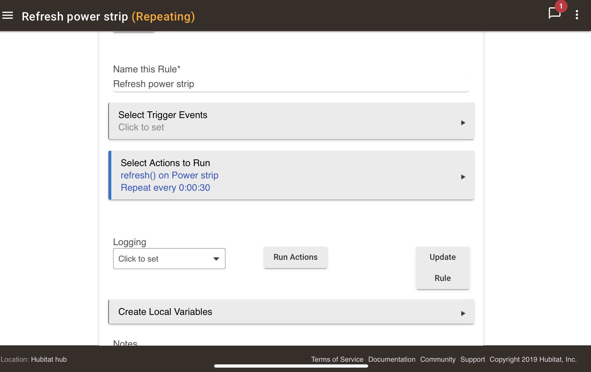 Why isn’t this refresh power meter every 30 secs working 📐 Rule
