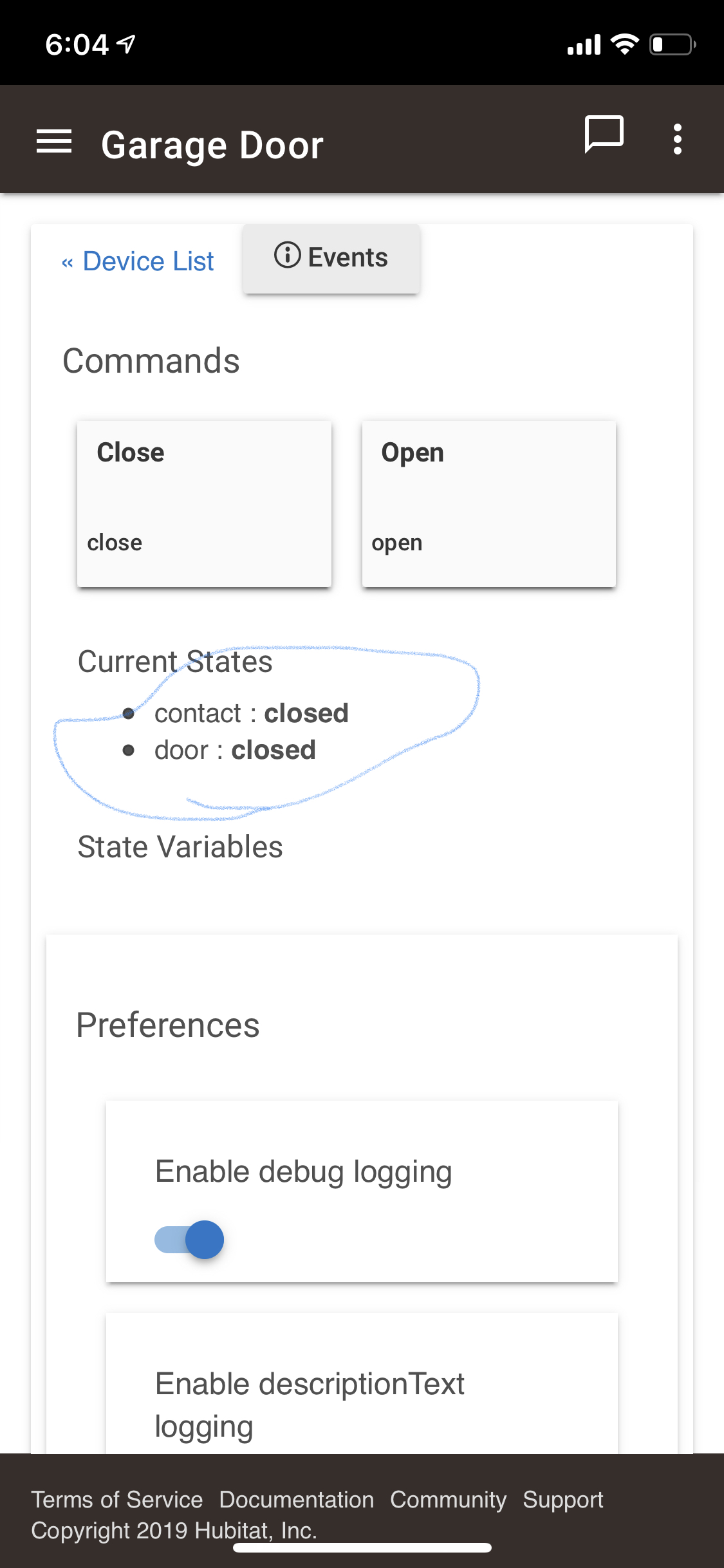 Edit Tweak needed to Notifications app for garage door notifications