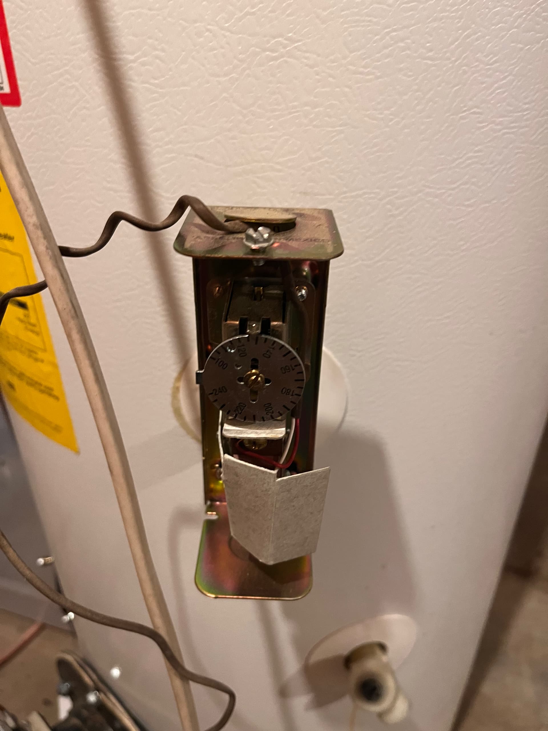 Oil hot water heater temperature setpoint device replacement Devices