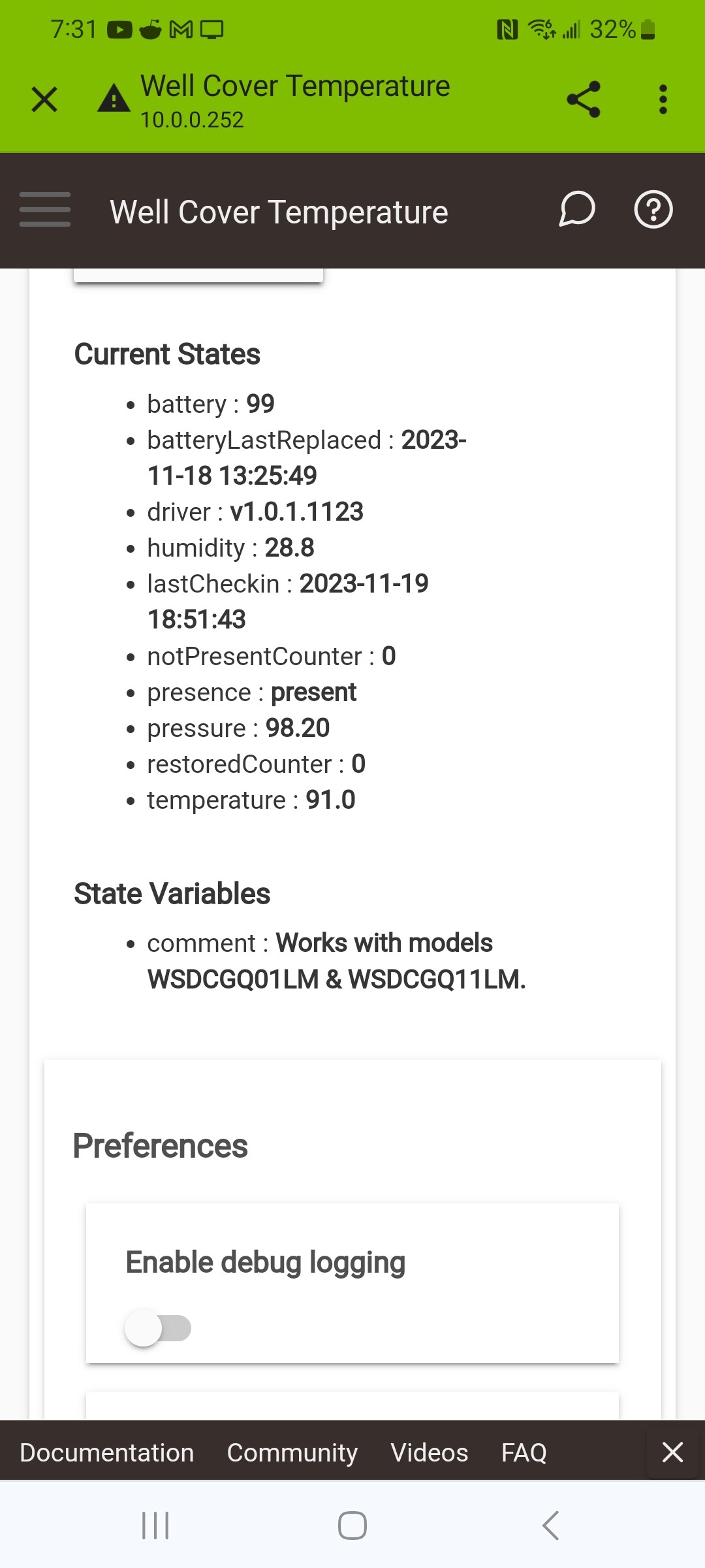 Low memory errors. Sensors stop reporting 🛎️ Get Help Hubitat