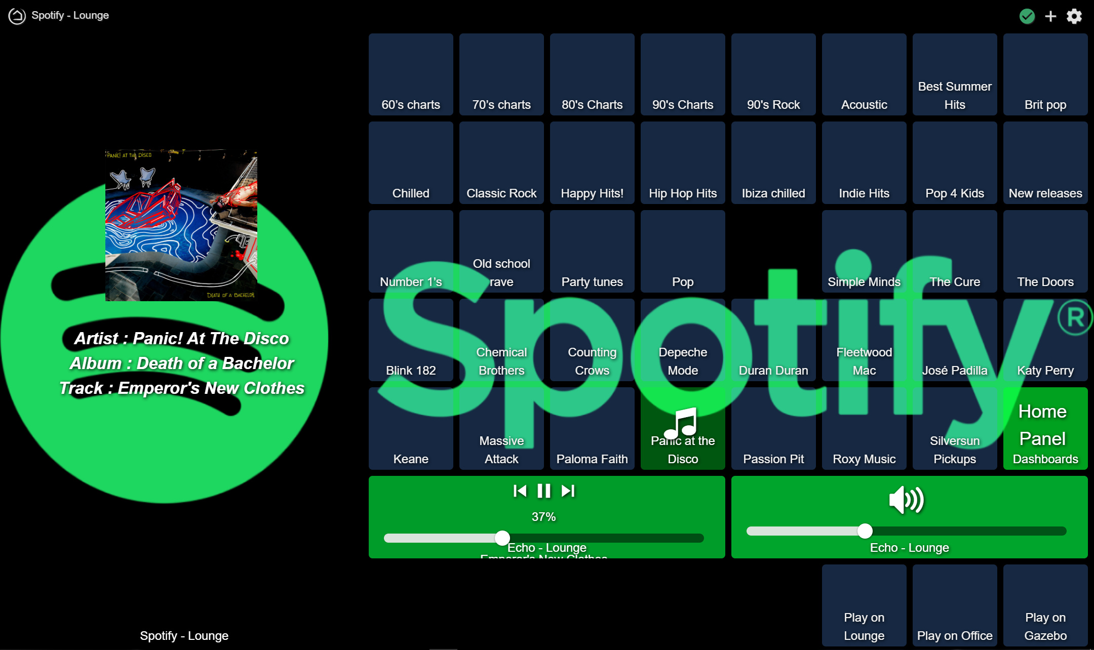 Music player tile for Spotify on Echo Dots? Hubitat Dashboard Hubitat