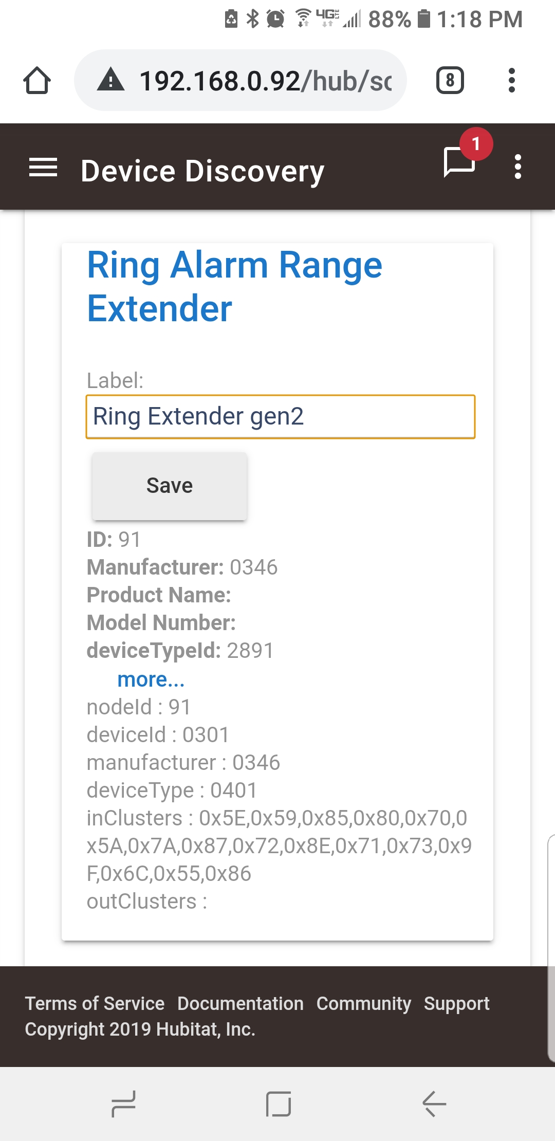 Help pairing Ring Range Extender Gen2 🛎️ Get Help Hubitat