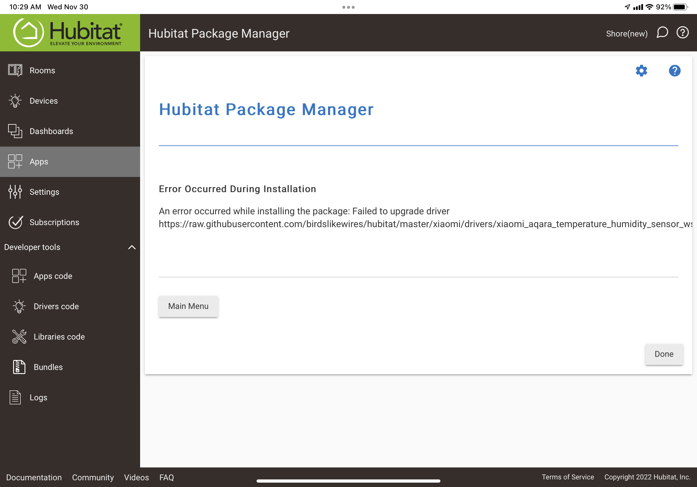 Aqara (Xiaomi) temperature and humidity sensor Devices Hubitat