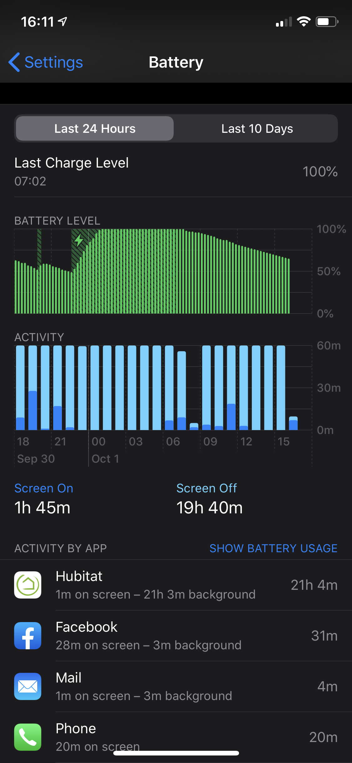 Background usage 📱 Mobile Apps Hubitat