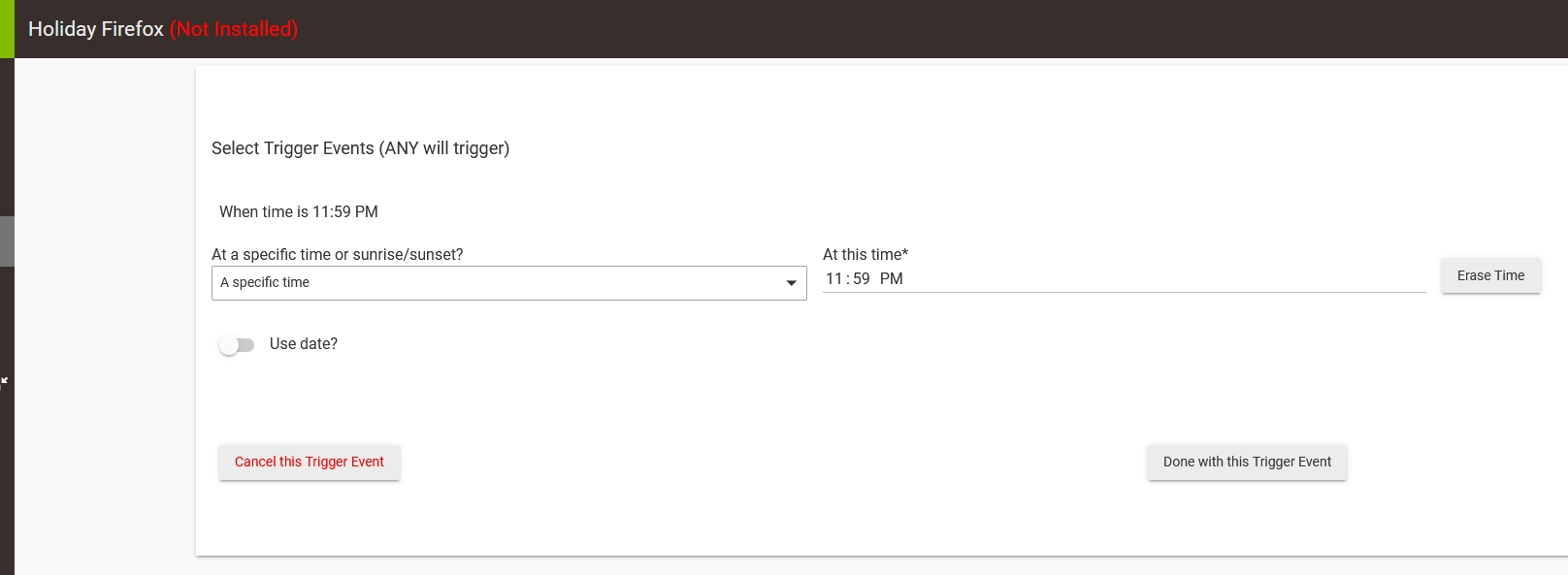 Error Unparseable date "000100" 🛎️ Get Help Hubitat