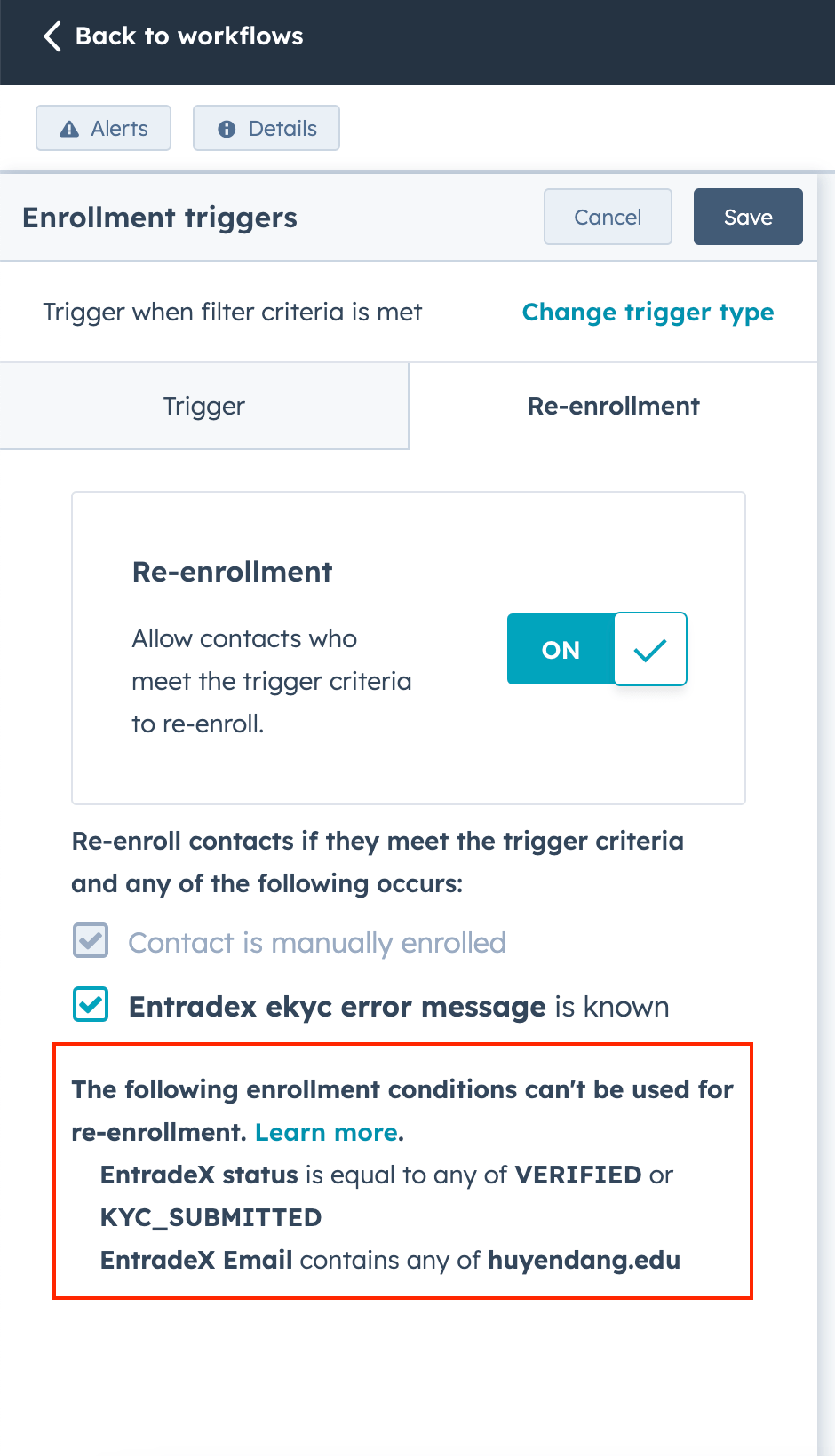 HubSpot Community How does reenrollment trigger actually work