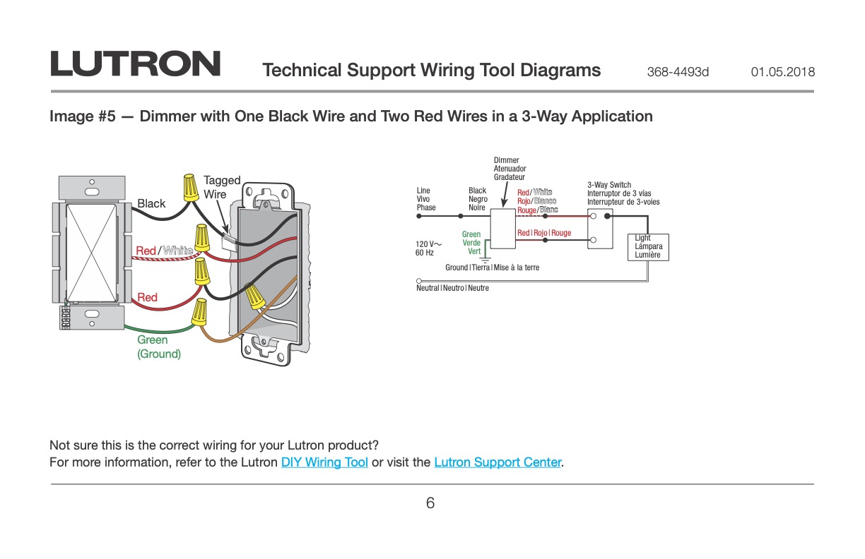 Lutron 3-Way Dimmer To Red Dimmer - Wiring Discussion - Inovelli Community