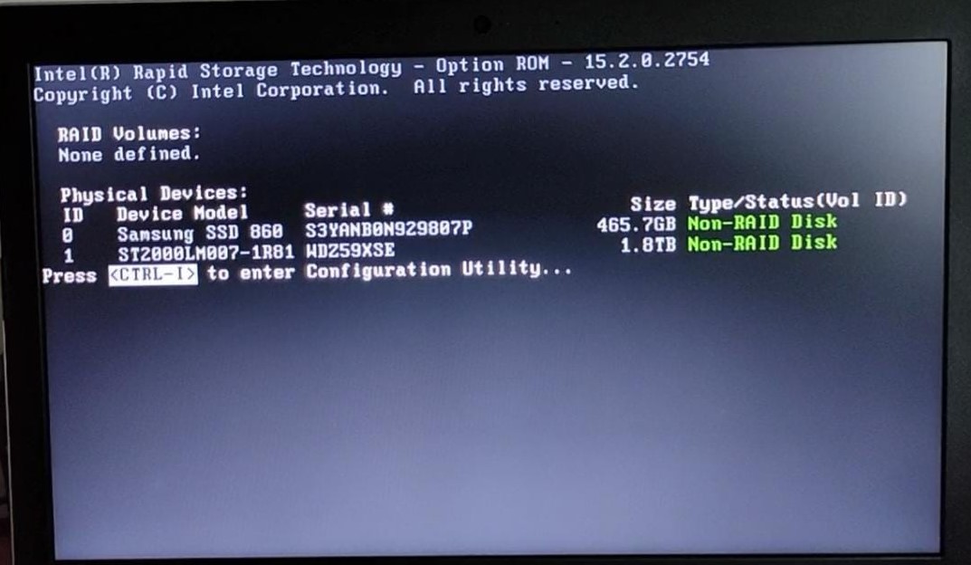 Intel Rapid Storage Technology Intel Community