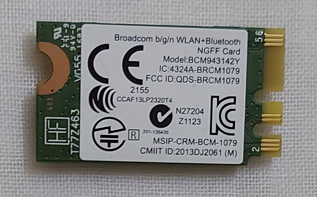 Upgrade wifi bluetooth combo card Intel Community