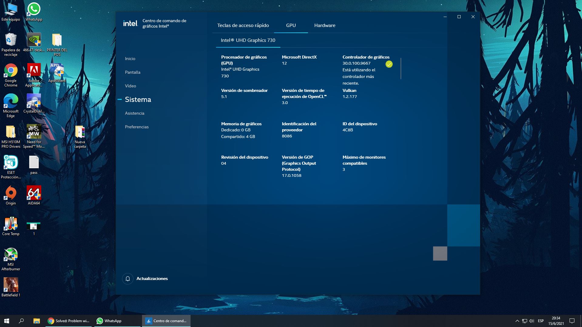 Solved Problem with the Intel UHD 730 Intel Communities