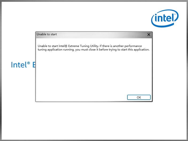 unable to start intel extreme tuning utility - Intel Community