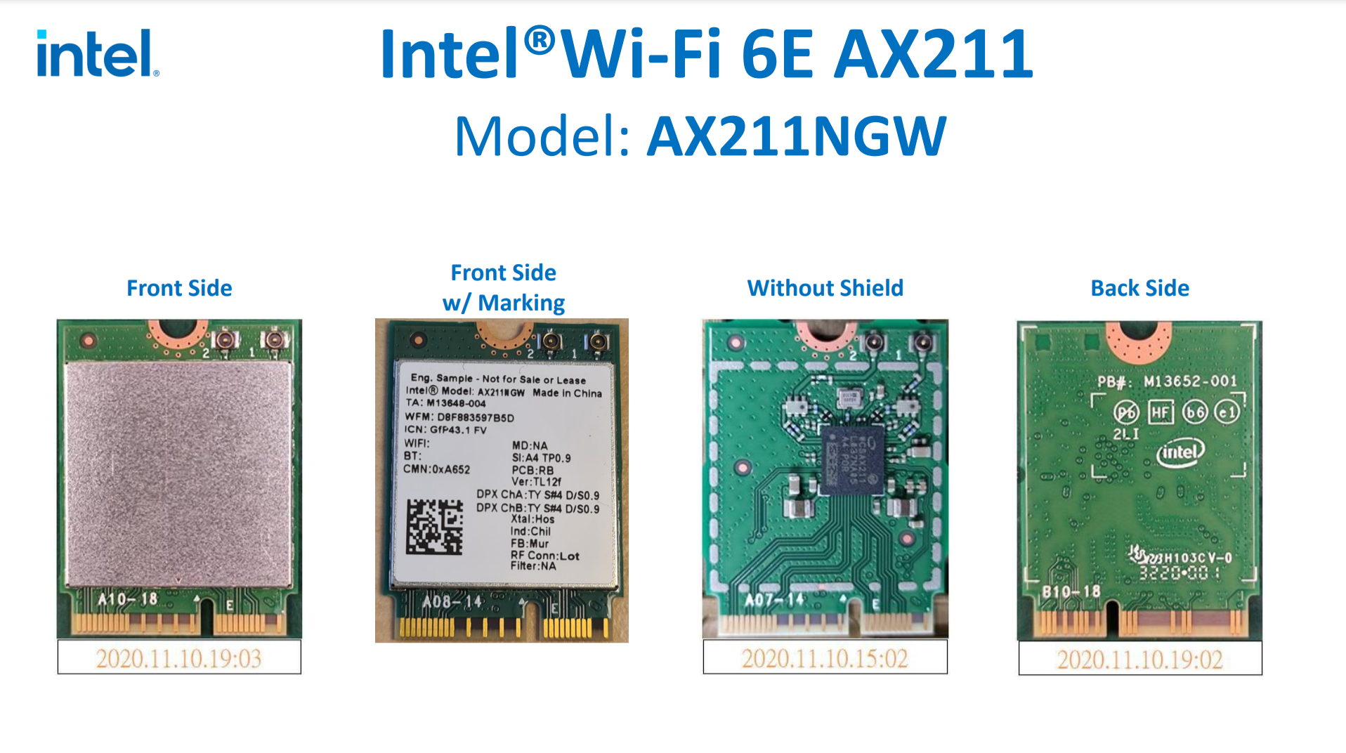 Differences between Intel AX211 vs AX210 WiFi 6E/Bluetooth v5.2 Intel