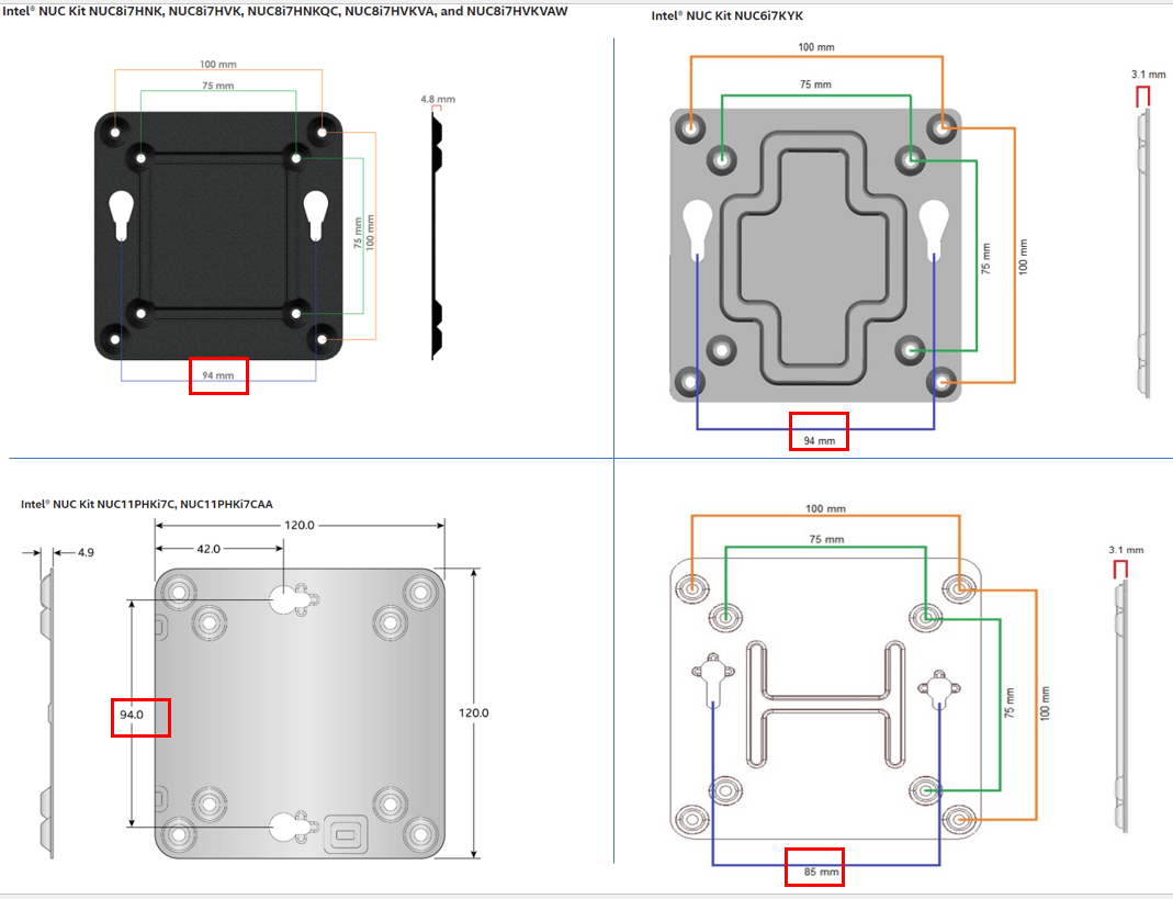 Mini NUC Mounting Bracket Intel Community