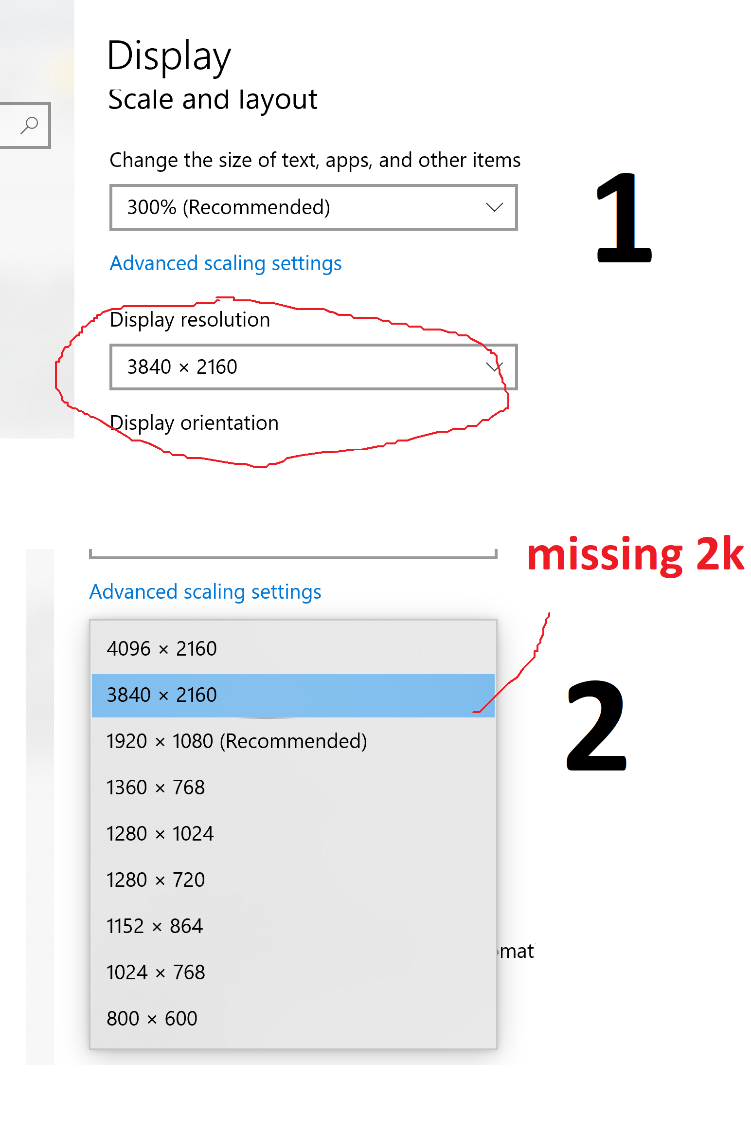 Solved Windows 10 Display Settings missing 2K Resolution Intel Community