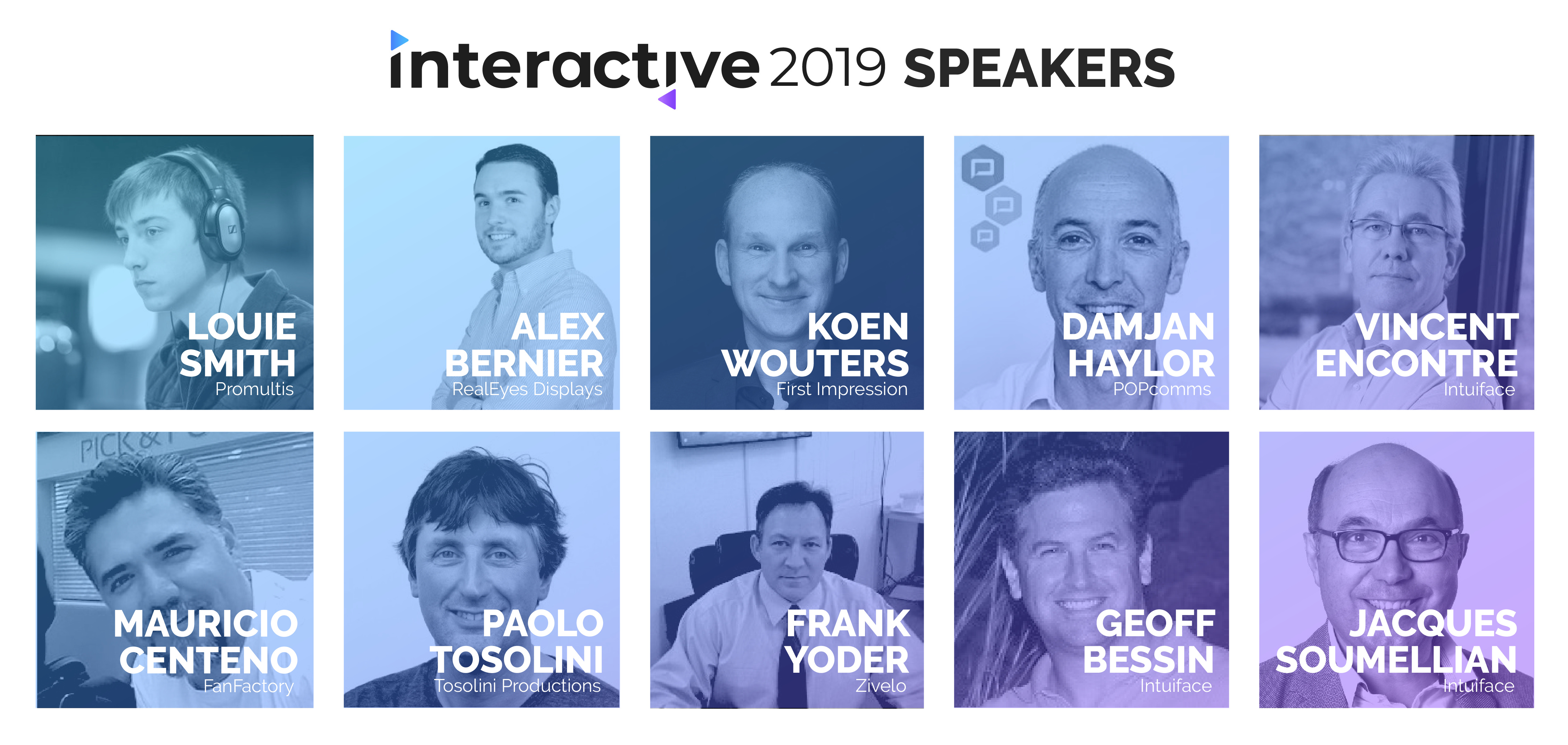 Interactive 2019 speaker lineup! Announcements Intuiface Community