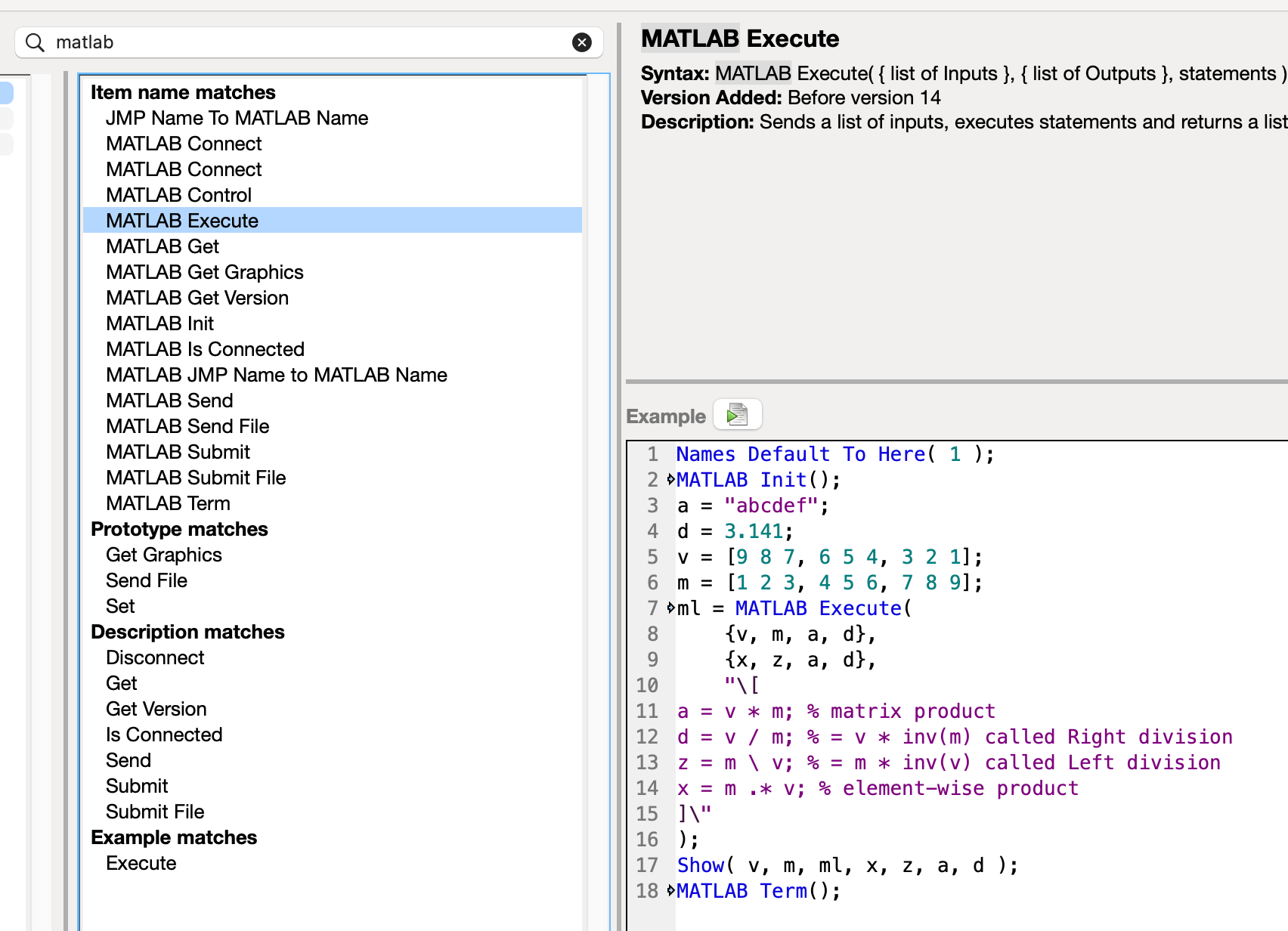 How do I Run a Matlab function from jsl Script. JMP User Community