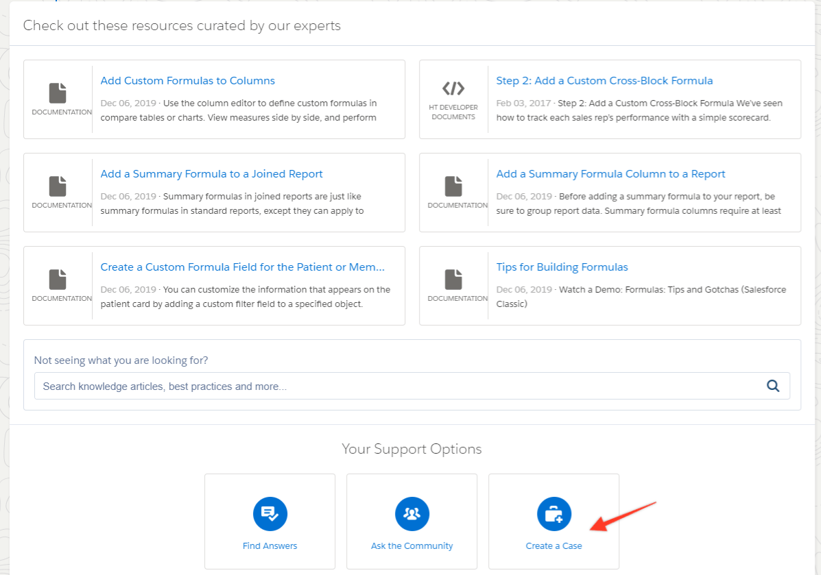 How to submit a case to Salesforce