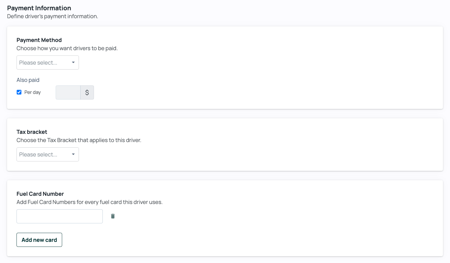 Adding Drivers Loadsmart