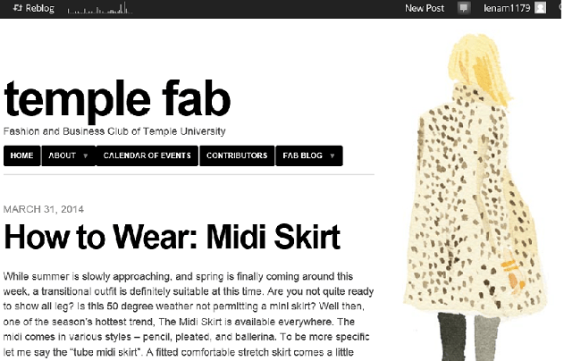 Fashion writing sample Lena Maratea