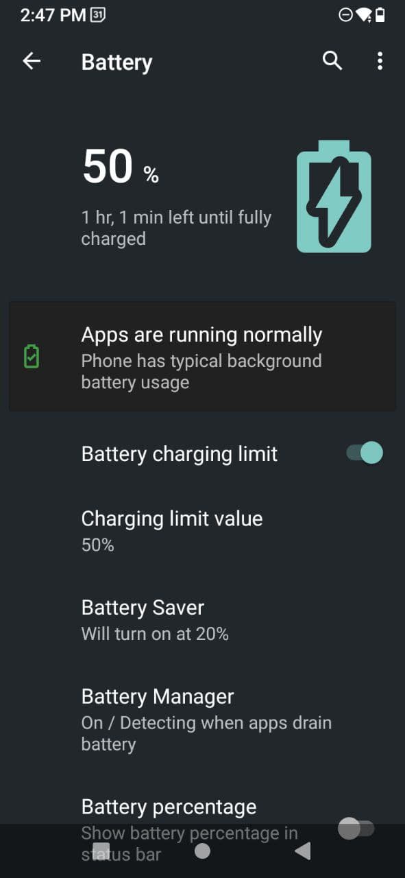 Limiting Battery Charge General Teracube Community