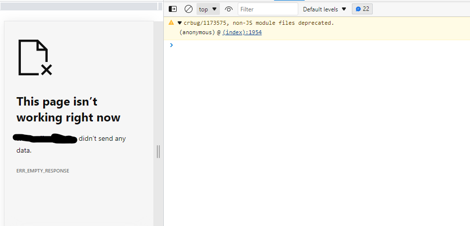 Webtop Not Working with Vhost in MS Edge browser Version 106.0 