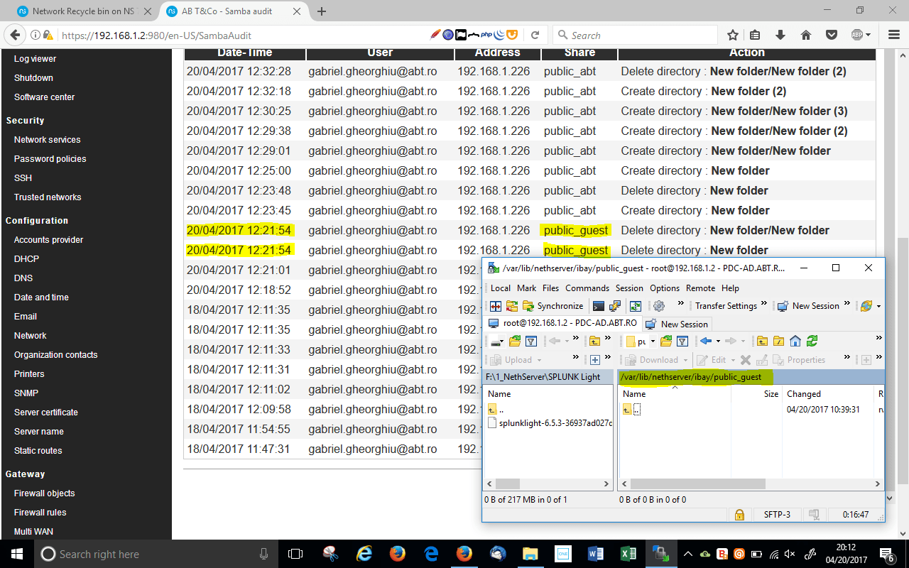 Network Recycle bin on NS 7 Support NethServer Community