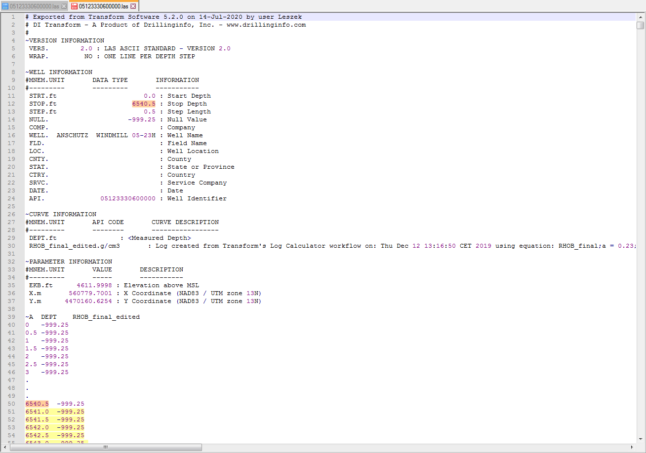 How to delete rows / data based on the value in the header Notepad++