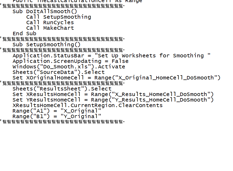 I use Notepadd++ as a great way to copy text into Excel VBA. However I